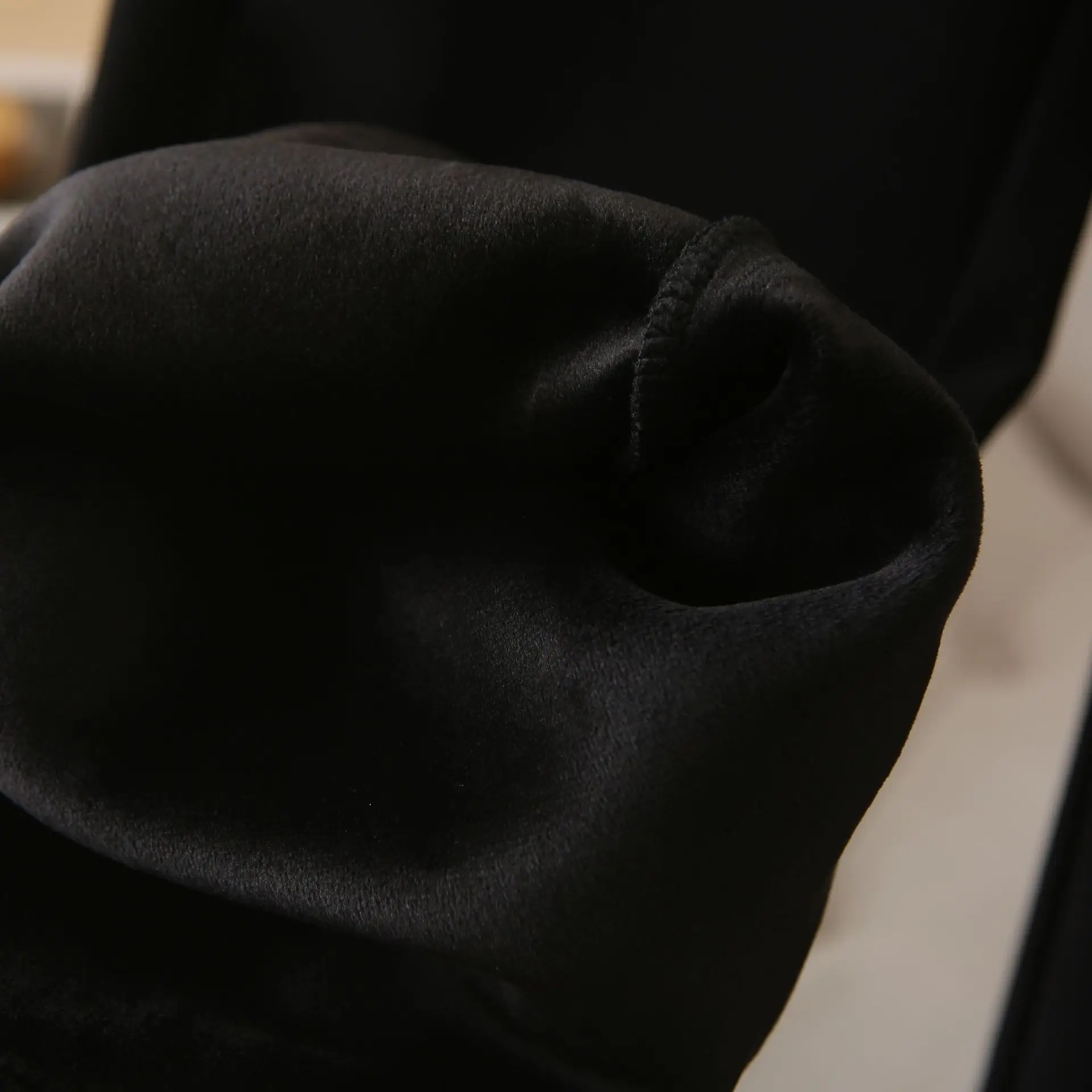 XXXXL Fashion Plus Size Women's Straight Leg Pants 2025 Autumn/Winter New Basic Commuting Fleece Warm Casual Trousers 5139