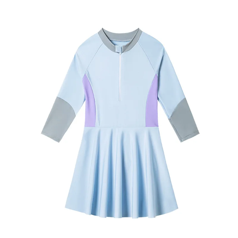 아동용 긴팔 수영복, 여아 수영복, 아동용 수영복, 청소년, 여름 해변, 신규, UPF50 +, 2-14Y