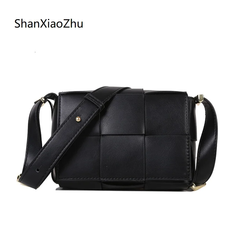 

Designer Woven Square Bag 2022 Shoulder Bags for Women PU Crossbody Bag Waist Bag Luxury Chest Bag Handbag and Purse Female