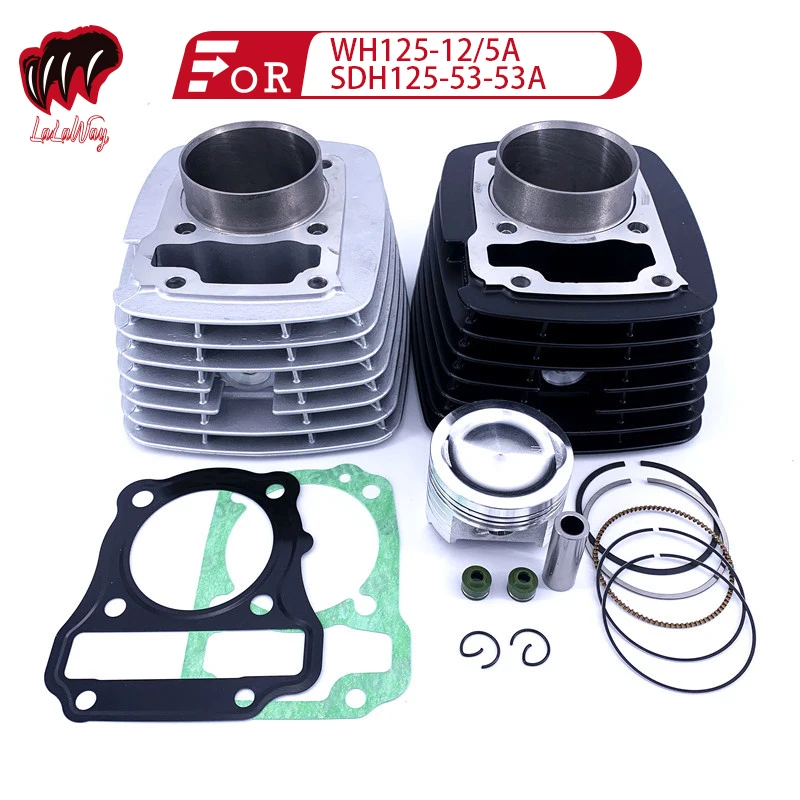 

125cm3 KYYE1 For Honda Wuyang WH125-12/5A SDH125-53-53A Motorcycle Cylinder Assembly Piston Ring Pin Needle Bearing Gasket Pads