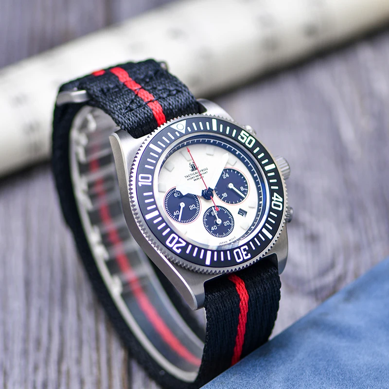 Tactical Frog FXD Titanium Diving Watch For Men Chronograph VS75B