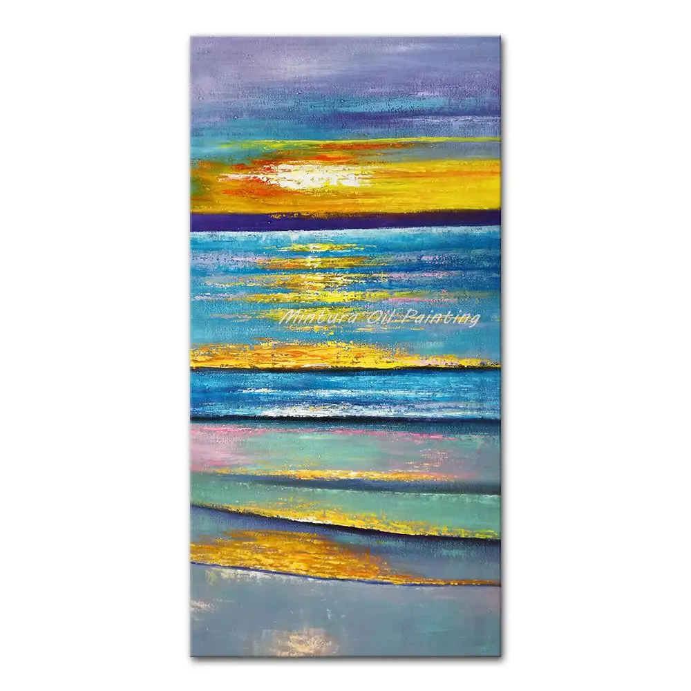 

Mintura Large Size Acrylic Canvas,Handmade Handpainted Oil Paintings on Canvas,Abstract Landscapes Artwork Office Decor Wall Art