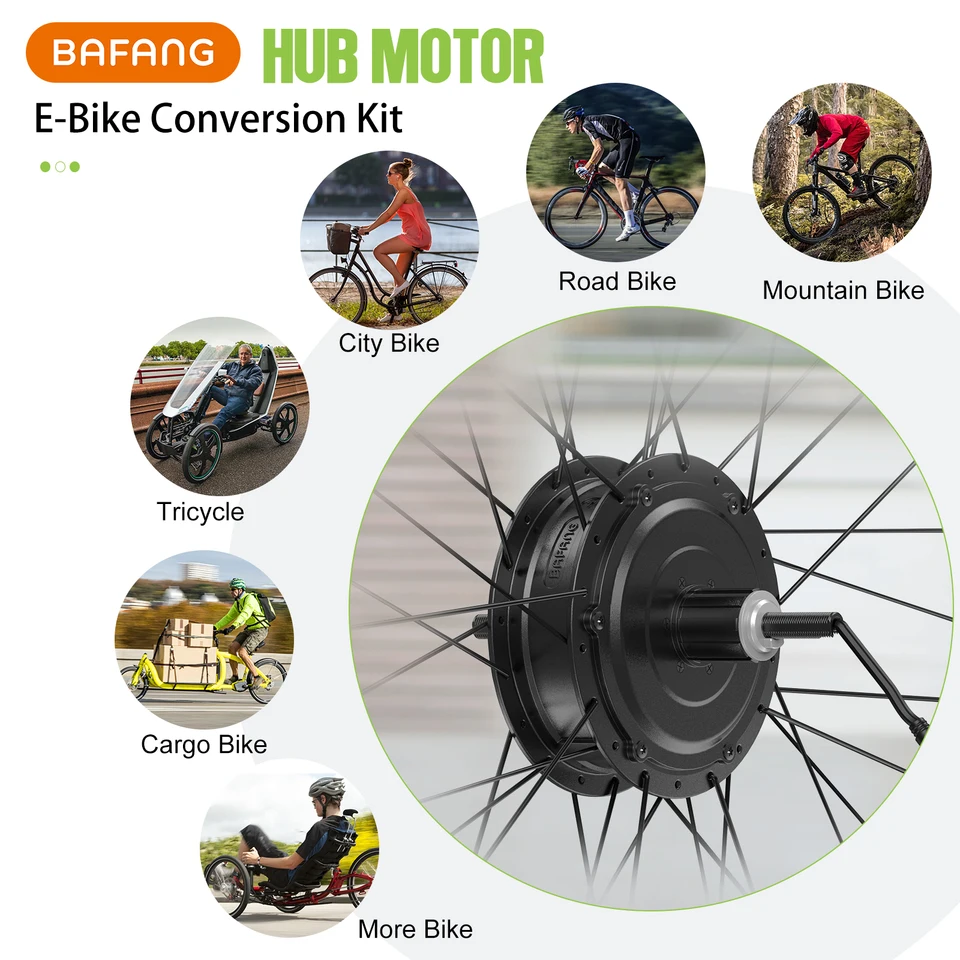 Bafang 48V 500W Front Rear Hub Motor Brushless Gear Bicycle