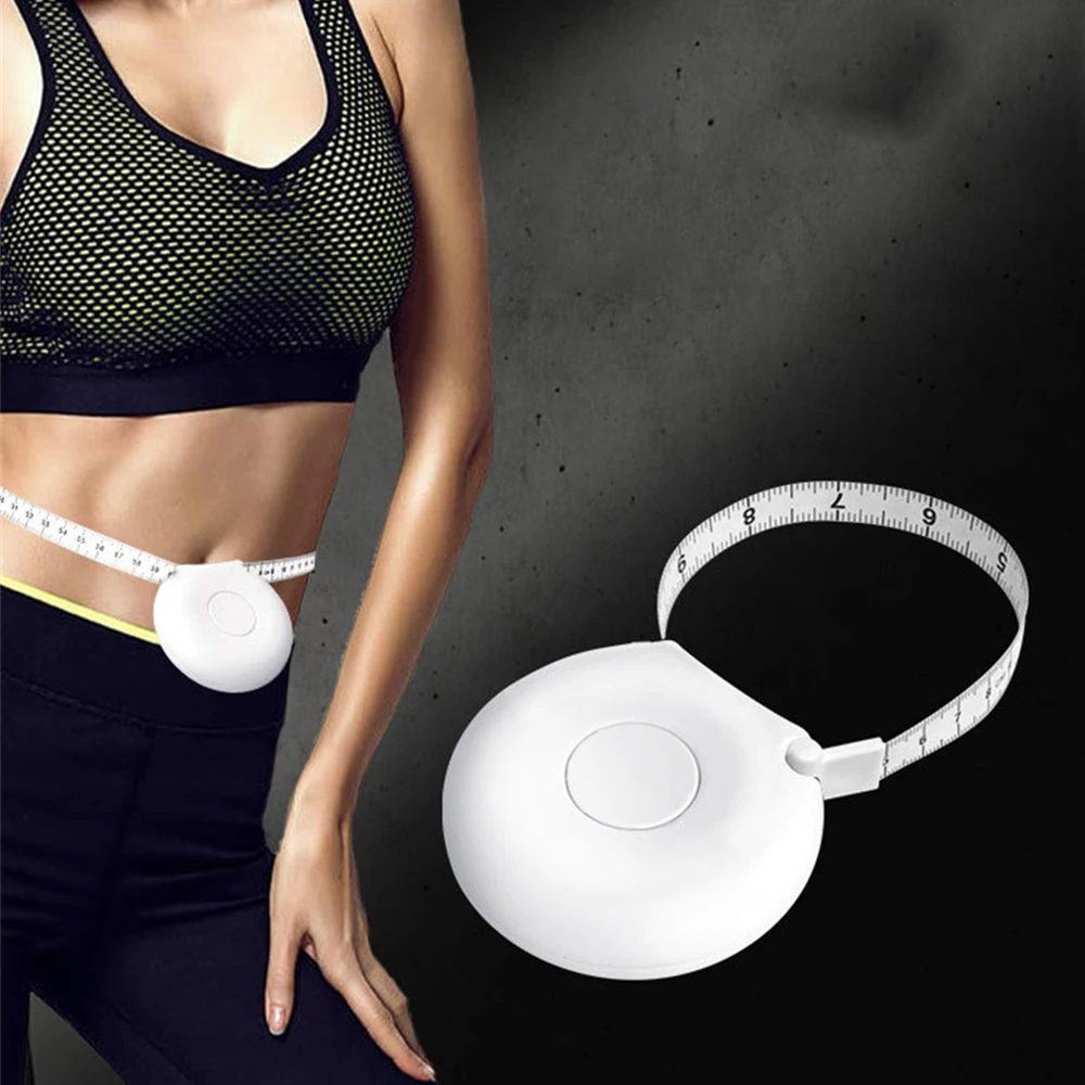 Measuring Tape 200cm/80 Inch Noise Elimination Body Waist Chest Measurement Retractable Measuring Ruler Fitness Ruler tape measure measuring tape measuring ruler