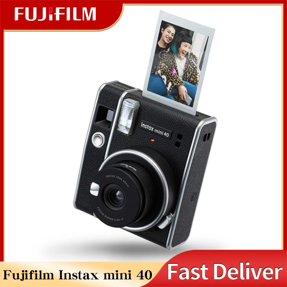 Fujifilm Instax Mini 40 Camera+ 20 Sheets Instax Mini White Edge Film ...