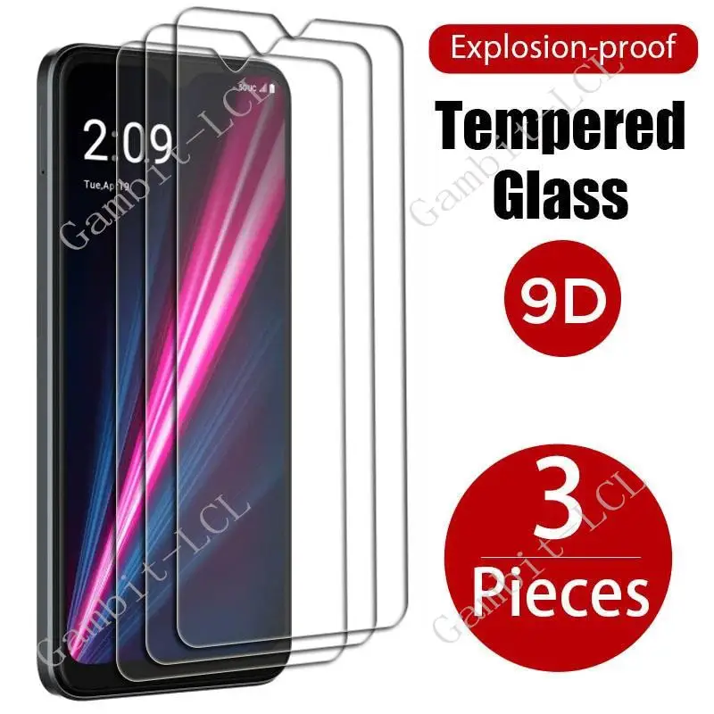 3PCS Tempered Glass For T-Mobile Revvl 6 Pro (T Phone Pro) Revvl6Pro 6Pro Revvl6 TPhonePro TPhone 5G Screen Protector Cover Film