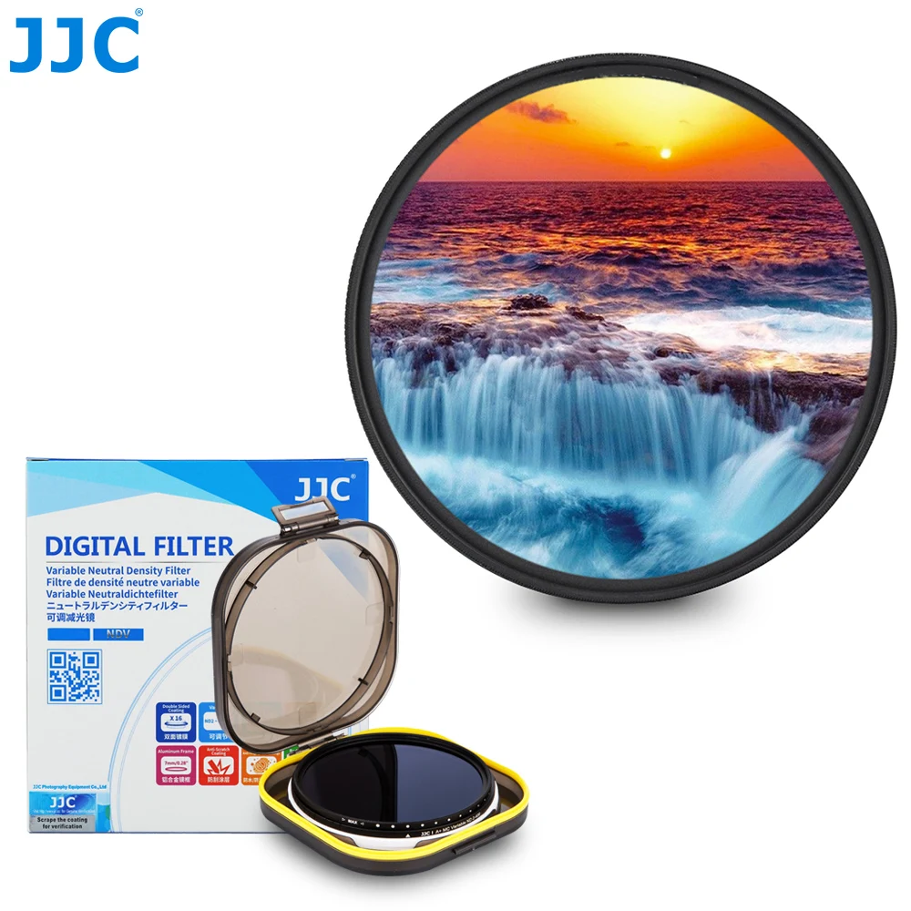 JJC ND Filter Variable ND2400 Neutral Density Fader Adjustable Lens