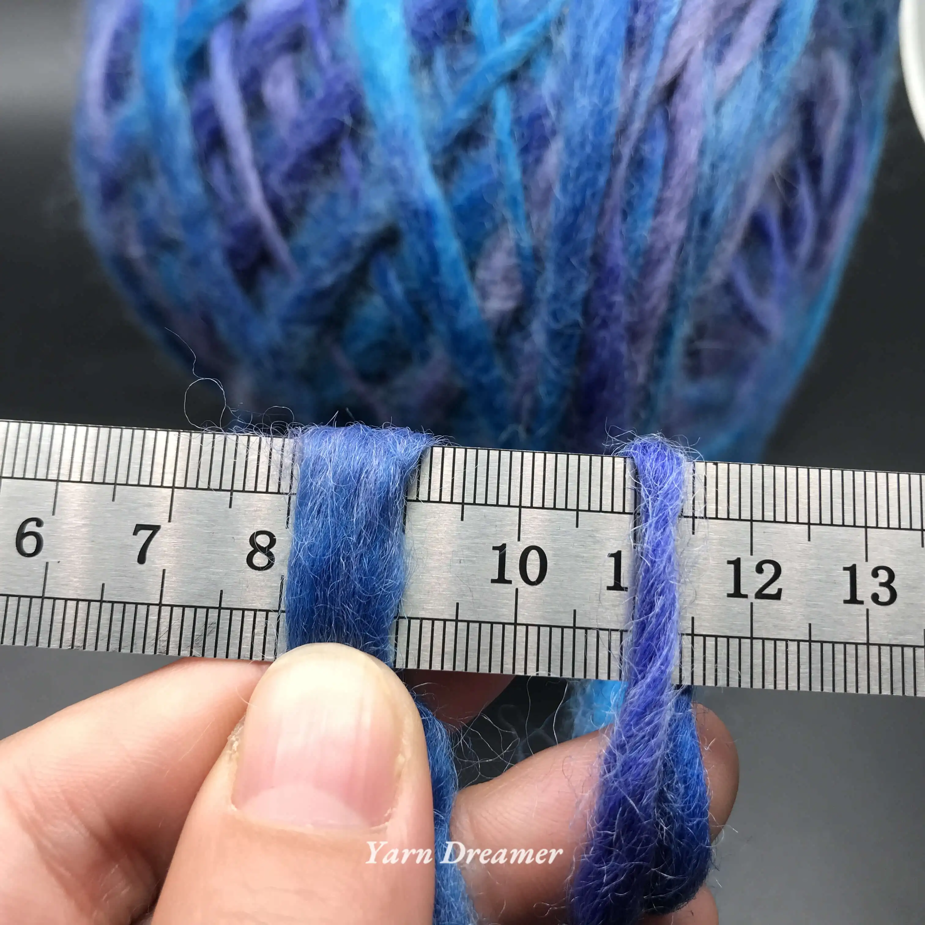 Fancy Chunky Yarn 100g Scarf Knitting Yarn Brown Wool Yarns for Knitting and Crochet Thick Yarn Blue 3