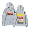 Autumn and Winter Men's Hooded Sweatshirt Racing McQueen Fun Printing Casual Fashion Long Sleeve Sweatshirt Fleece Warm Top 6