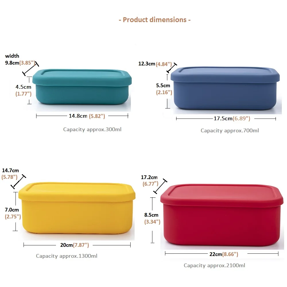 Modern Food Organizer Minimalist Square Mini Storage Box Children Kids  Silicone Lid Bento Rectangle Lunch Box with Dividers - China Silicon and Bento  Box price