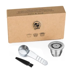 Eco-Friendly Reusable Stainless Steel Coffee Capsule (1cup 1spoon)