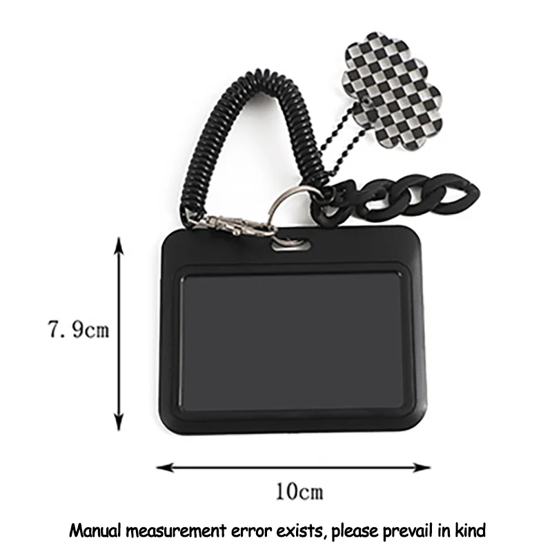 Premium Leather ID Card Holder with Keyring and Backpack Attachment