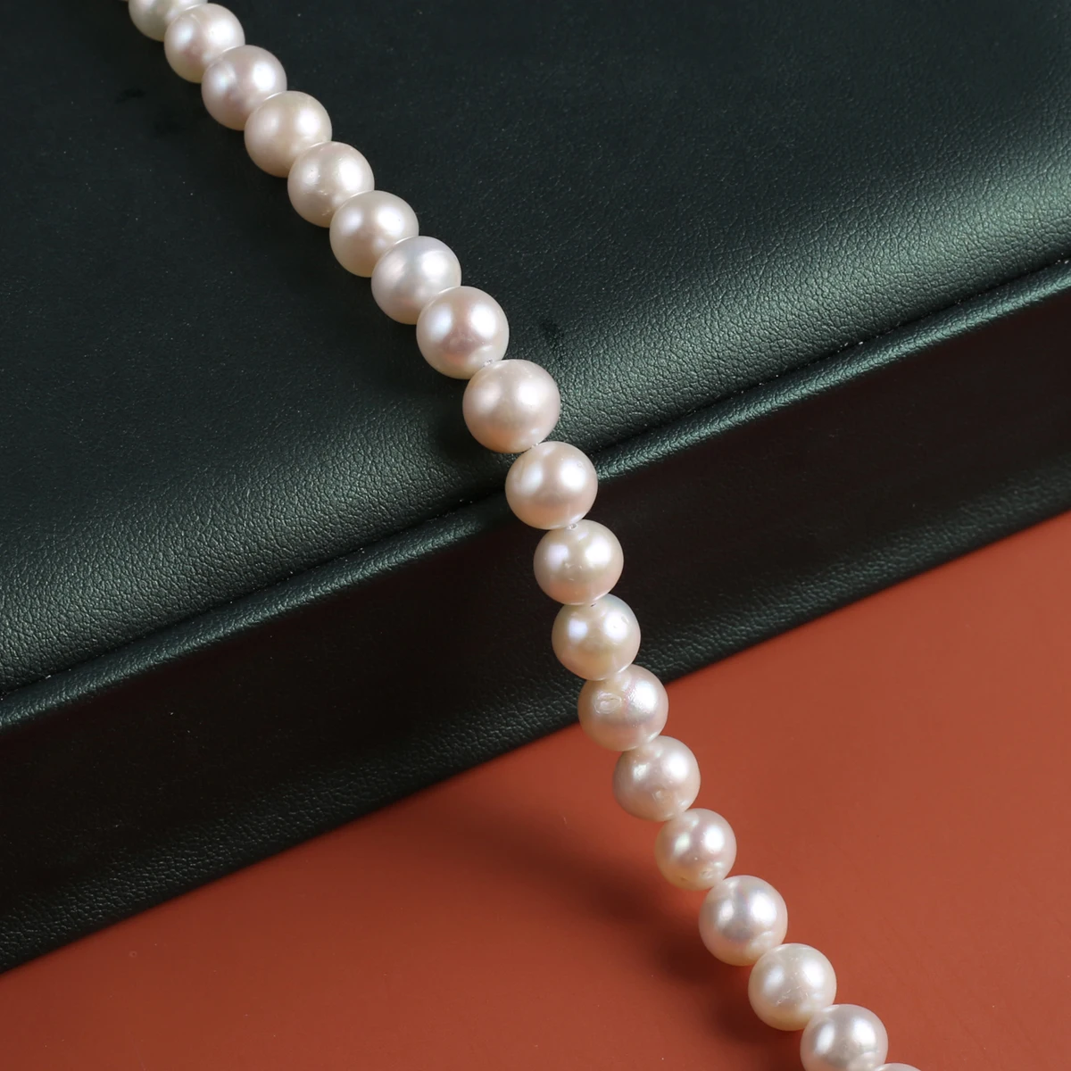 Natural Freshwater Pearl 8-9mm Round White Black Pearl Beads Jewelry Making DIY Wedding Necklace Bracelet Accessories Gift