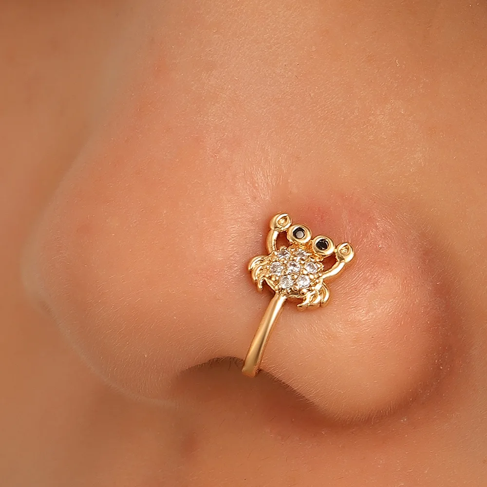 24k Pure Gold Helo Kitty Nose Stud/Hoop 🍯 Ig: Meilingbling24k to orde... | Nose  Jewelry | TikTok