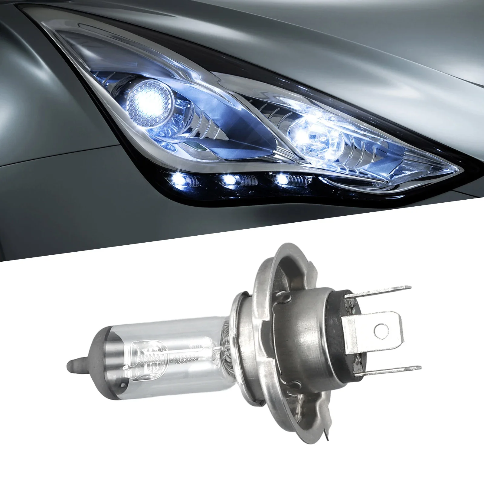 

Car Headlight Halogen Lamp H4 24V 100W Yellow Light 3200K Halogen Lamp Car HeadLight Replacement Bulbs Auto Driving Lamp