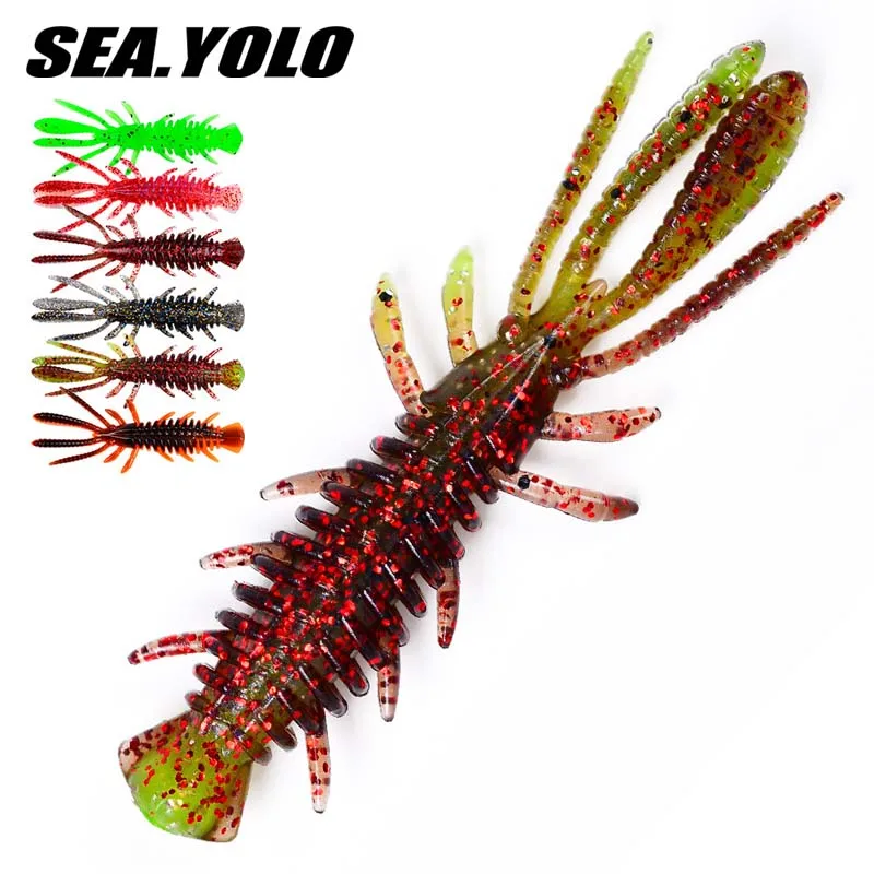 

Sea Yolo 1Set 6.5cm 2.3g Soft Insect Dragonfly Larvae Soft Bait Artificial Simulated Bait Fishing Tackle For Carp Fishing