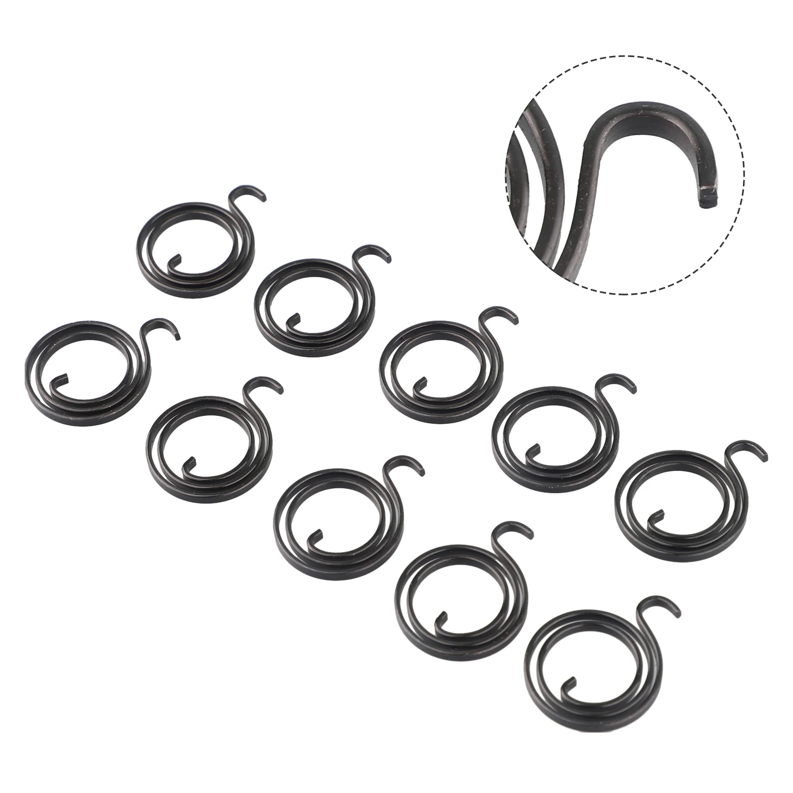 

For Door Knob Handle Springs Interior Round Stainless Steel 10Pcs 19mm Inner Diameter 2.5 Turn 28mm Outer Diameter