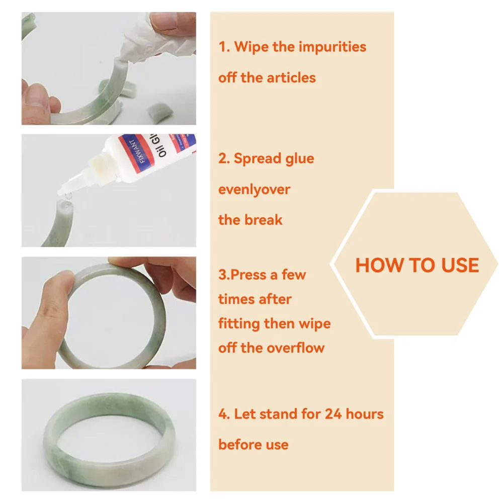 Super Glue High Strength Oily Universal Cyanoacrylate Instant Adhesive for PVC Plactis Ceramic Metal Glass Wood and More