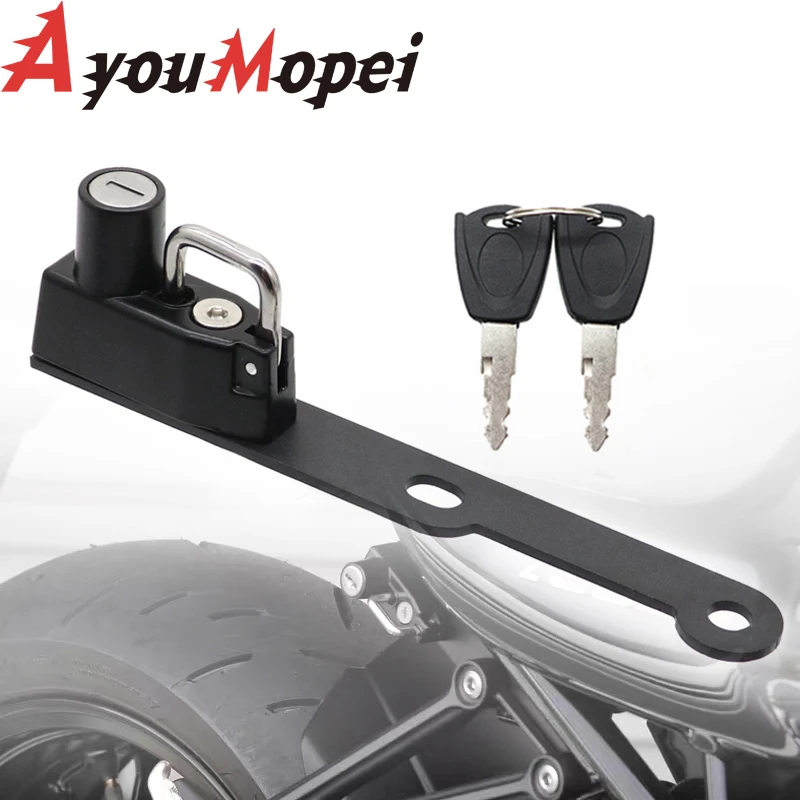 

For Kawasaki Z900RS Z 900RS Z900 RS Z 900 RS CAFE 2017-2021 2019 2020 Motorcycle Helmet Lock Kit Aluminum with 2 Keys