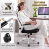 Mesh Office Chair High Back Ergonomic Desk Chair with Lumbar Support and Flip up Armrest Adjustable Headrest for Black Home 4
