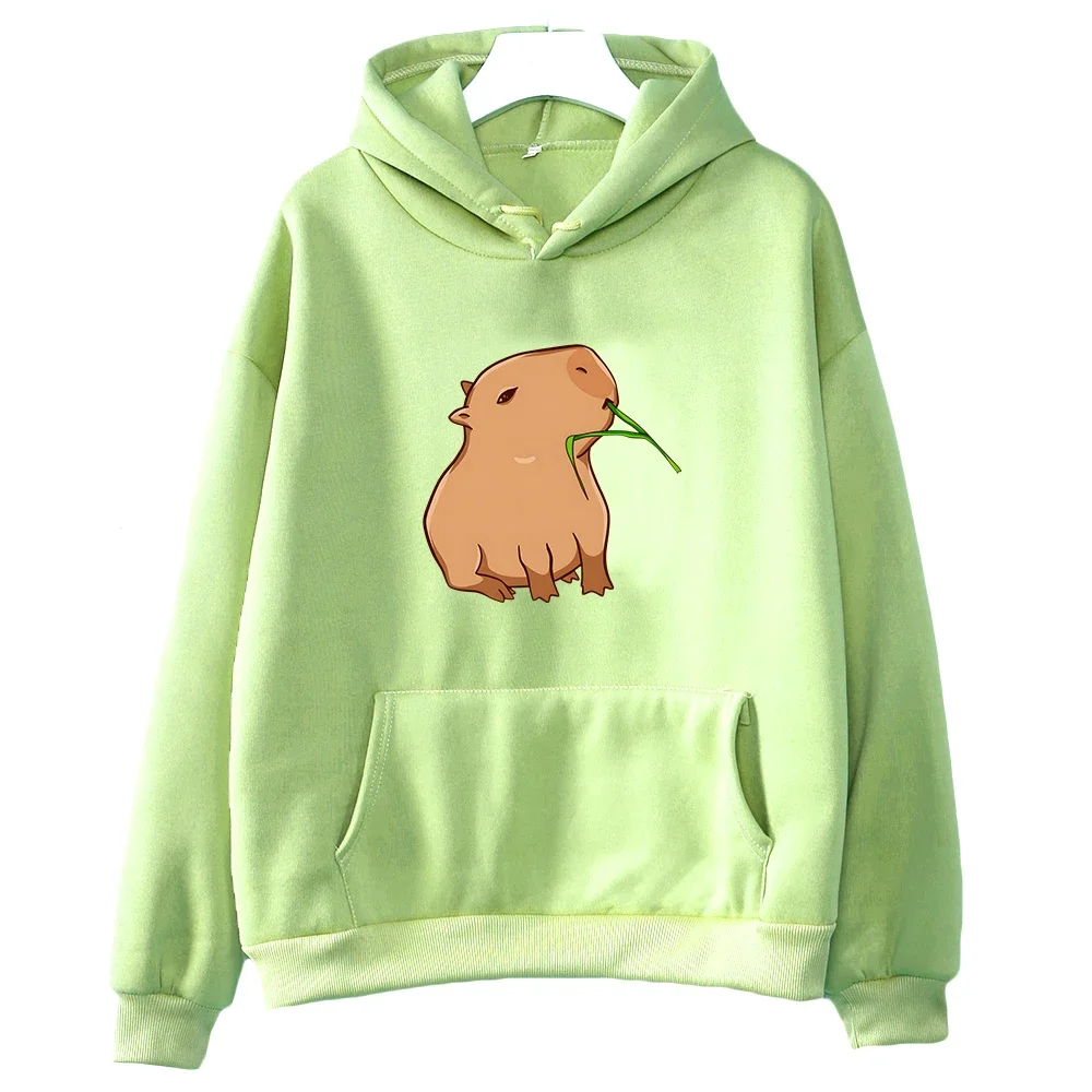 Funny Capybara Graphic Hoodies Women/Men Kawaii Cartoon Sweatshirts for Girls Unisex Fashion Clothing Harajuku Hooded Pullovers