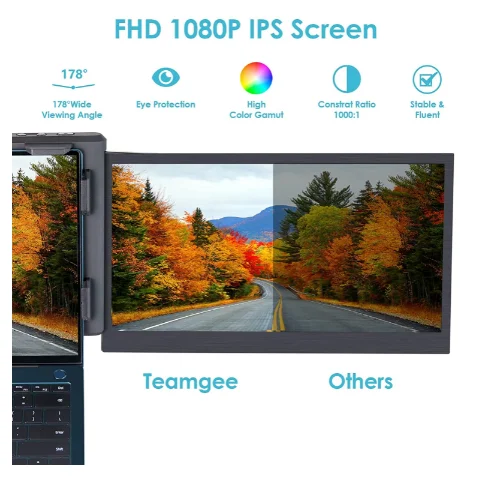 BESTLIFE  ޴ IPS USB-C HDMI ̹ ÷, Ʈ  ͽٴ FHD PS4 ȭ, 11.6 ġ, 13.3 ġ