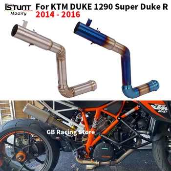 Slip On For KTM DUKE1290 Super Duke 1290 R 2014 - 2016 Motorcycle Exhaust Escape Moto Modified Connection Middle Link Pipe 60MM