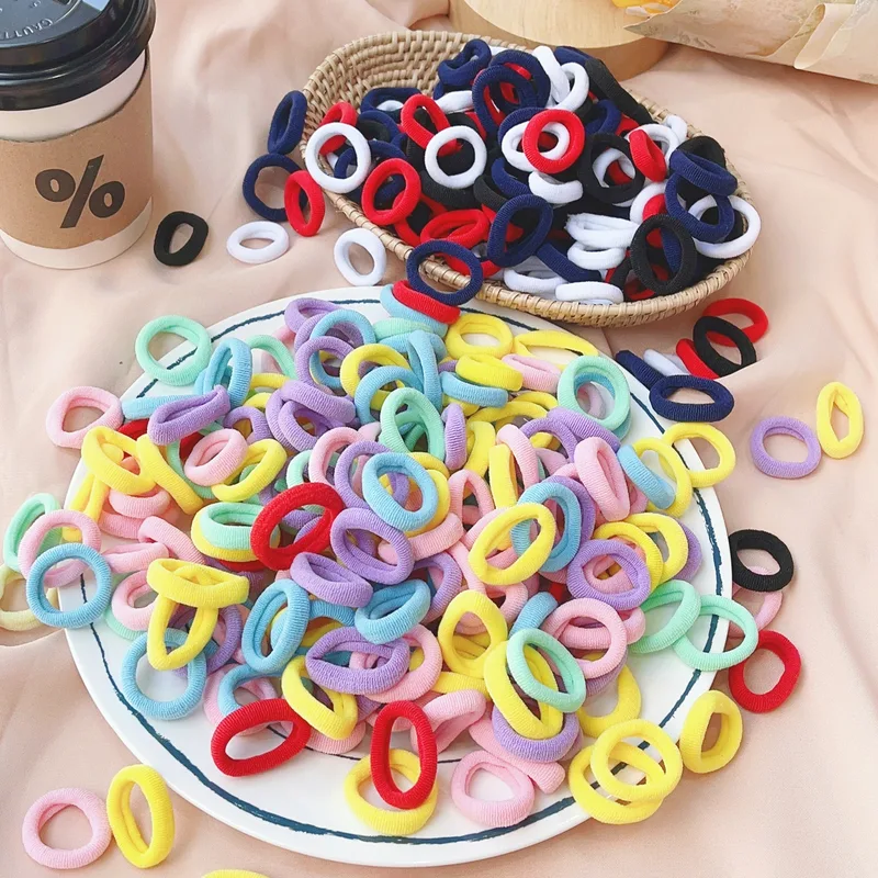 20/50pcs Kids Elastic Hair Bands Girls Sweets Scrunchie