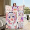 Flannel warm comfort  Dragon soft plush blanket k-Kobayashis Maid for sofa living Miss anime room office bedroom travel gift 2