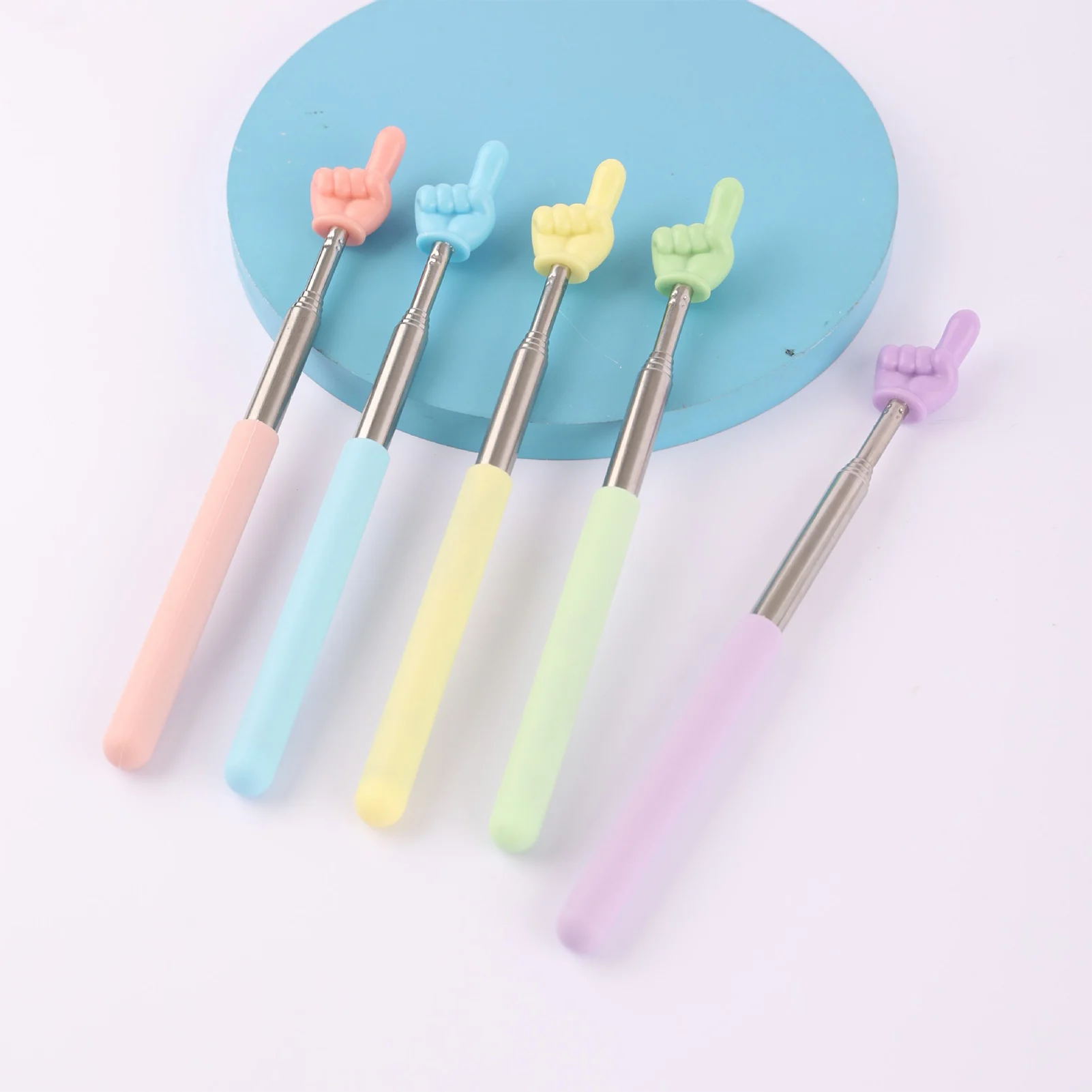 68cm Telescoping Teacher Pointer Colorful Retractable Teacher Hand Pointer for Classroom Kids Reading Pointer