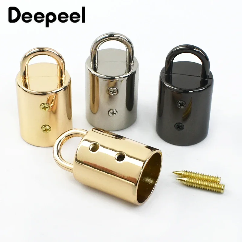 5/10/20Pcs 14mm bag metal buckles handbag strap tassel cap clasp hook connector hanger rope cord lock DIY hardware accessories
