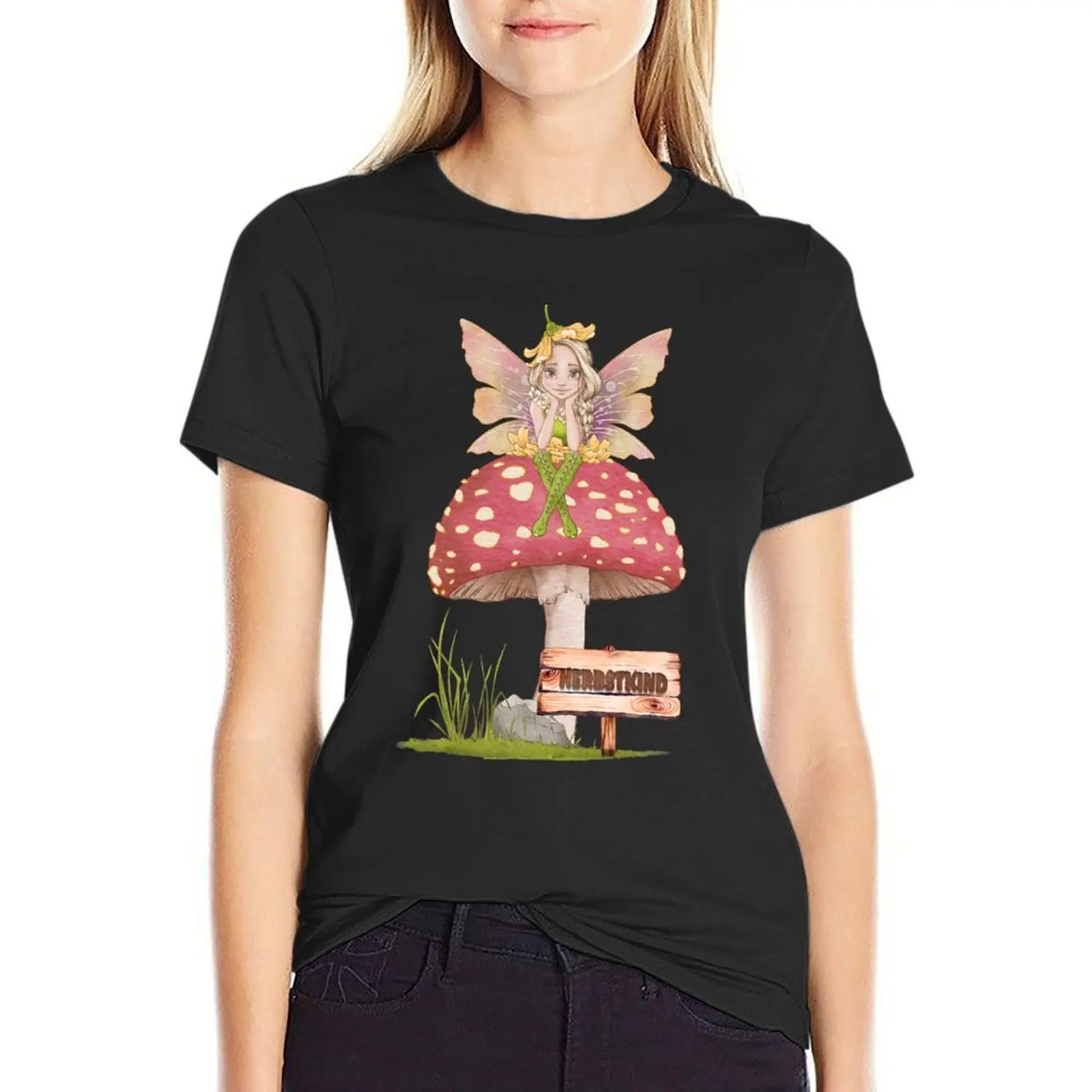 

autumn child T-Shirt tees plus size tops oversized t shirt for Women