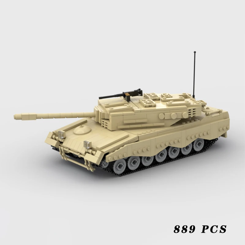 

Military Equipment Leopard A4 Main Battle Tank MOC Building Block Assemble Model Display Toys Child Christmas Gifts