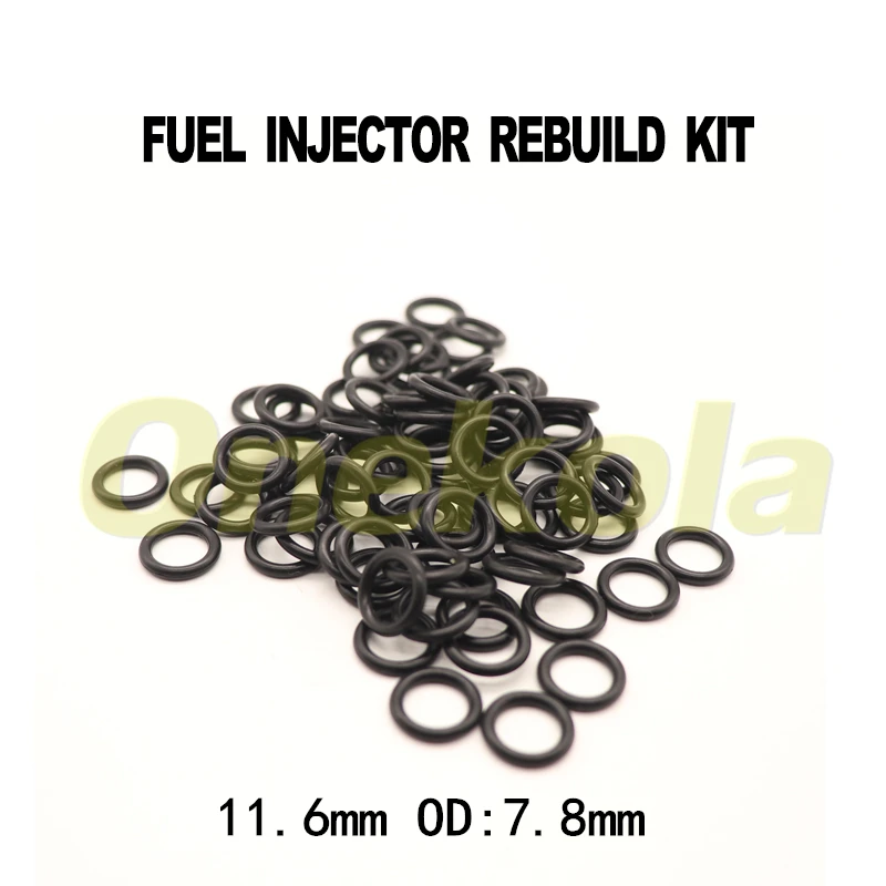 

free shipping 500pieces fuel injector rubber orings diameter size 11.6mm od 7.8mm for Toyota Lexus Mazda Mitsubishi 90% models