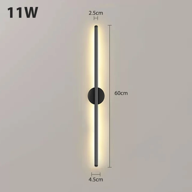 2pcs LED Wall Light Modern Design Long Stick Simple Nordic Style Decor