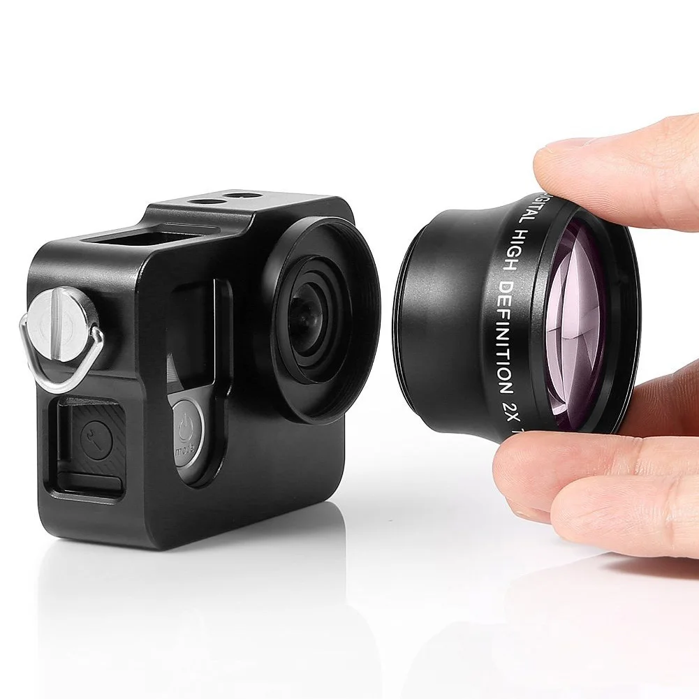 Telephoto Lens 2X Camera Lens High Definition Magnification Converter For 37mm Mount Camera 2X