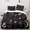 Boho Sun and Moon Duvet Cover Mysterious Astrology Bedding Set Microfiber Witch Wiccan Fortune-Telling Tarot Cards Quilt Cover 1