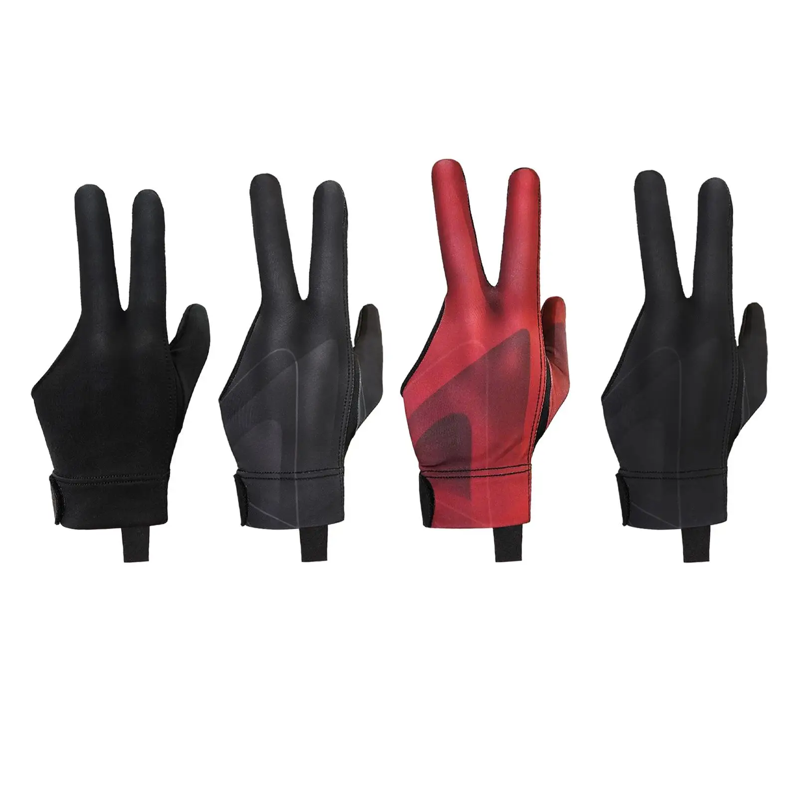 Three Fingers Billiard Glove Snooker Glove Modern Durable Billiard Accessories Separate Finger Gloves for Women Men Left Hand