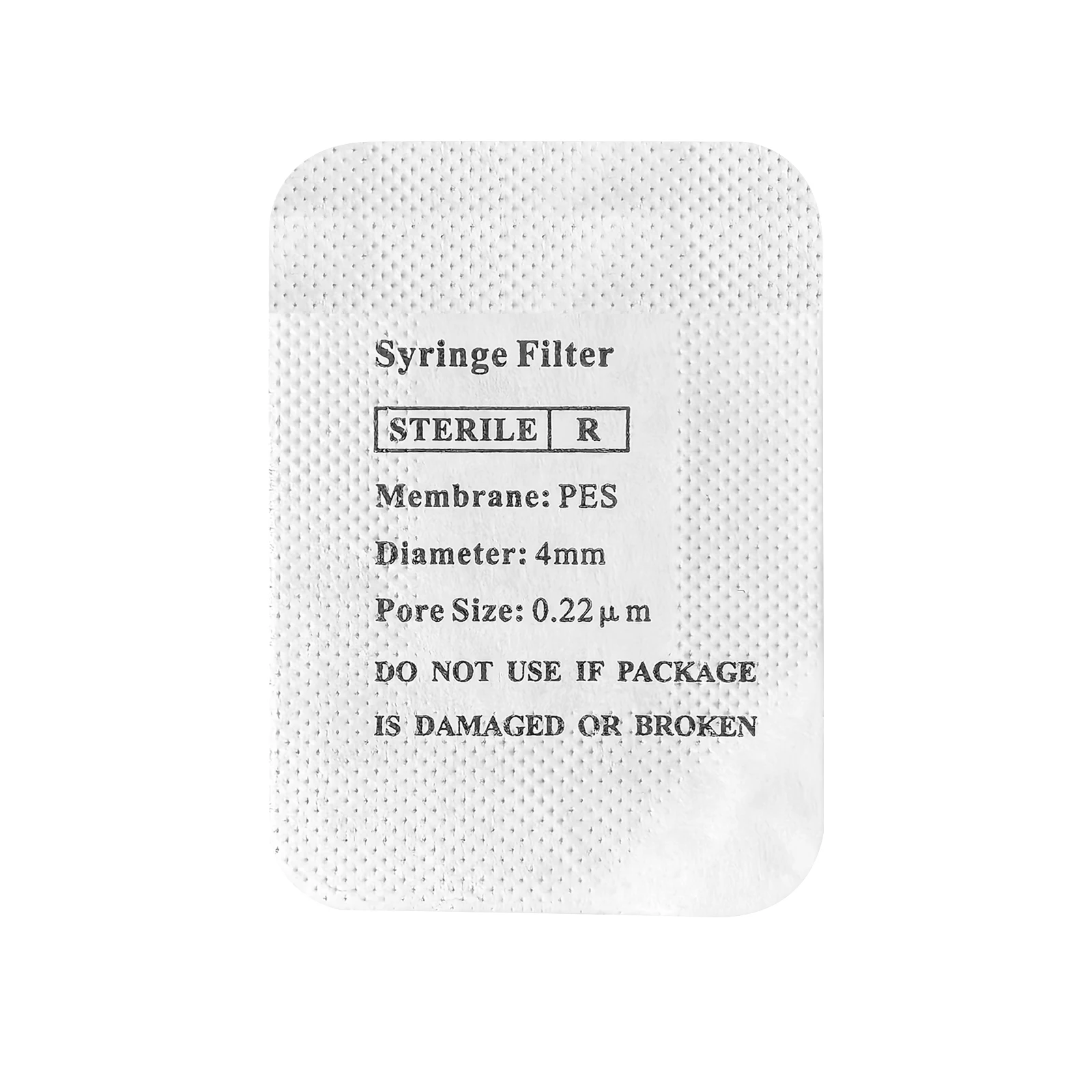 10pcs/25pcs/100 Pcs Sterile hydrophilic Syringe Filters PES Membrane 0.22&mu;m Pore Size 4mm Diameter Individually Packed by Ks-Tek