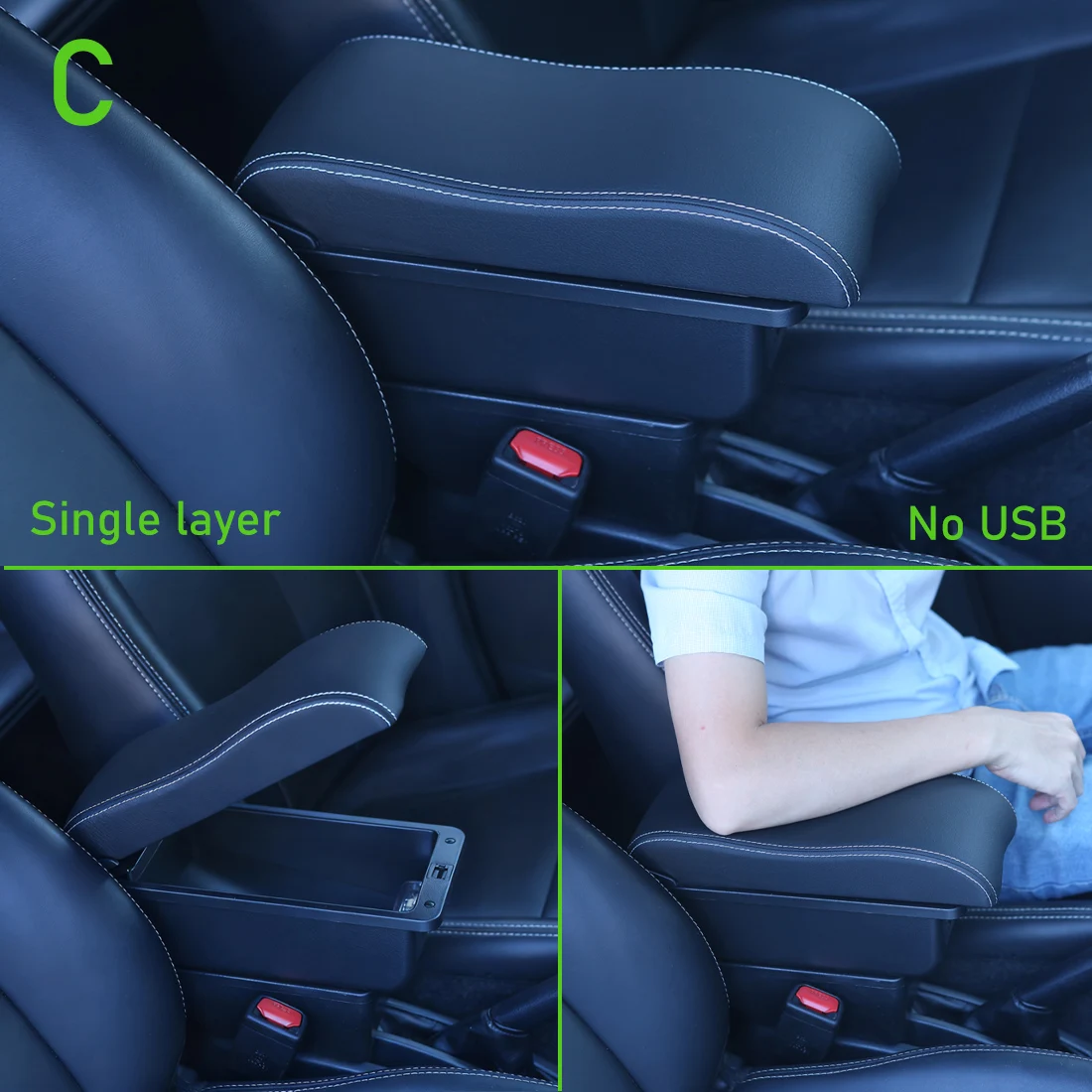 닛산 노트 E-파워 암레스트 박스 닛산 노트 차량용 암레스트 수납 박스 전용 인테리어 개조 차량 액세서리 2016-2022