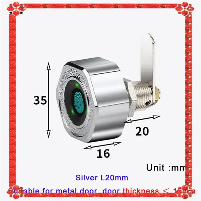 24-Hour Delivery Tuya Smartlife APP Remote Control Smart Fingerprint Cabinet Drawer Strongbox Mailbox Electric Lock 6