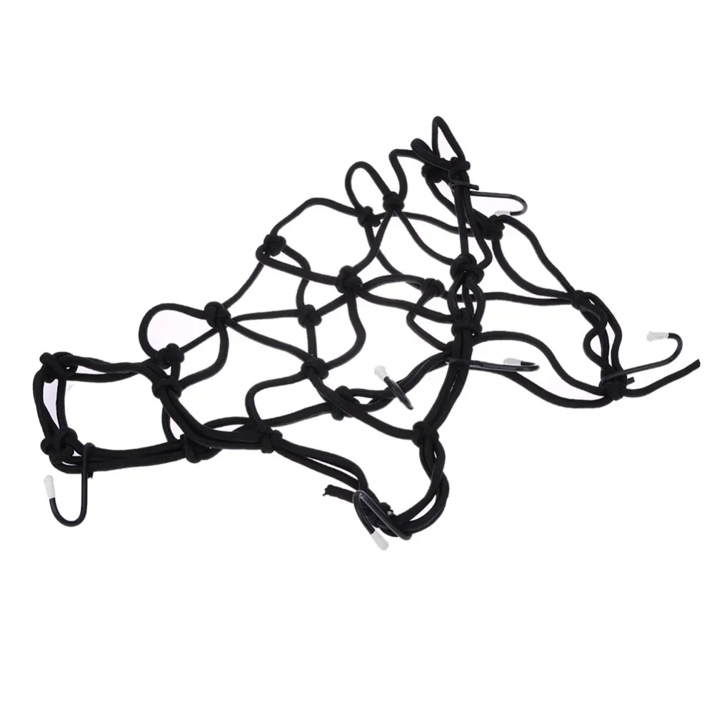 Motorcycle Luggage Net 6 Hooks Hold Down Fuel Tank Network Helmet Mesh Web Bungee for Motorcycle Cargo Net Motorcycle Bungee Net Motorcycle Luggage Net