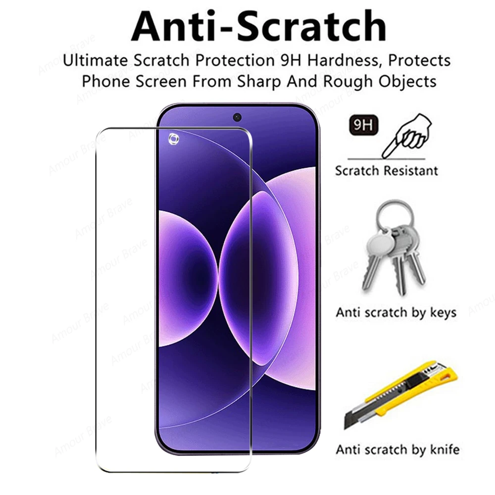 Premium Tempered Glass Screen Protector Set - 5 Pack