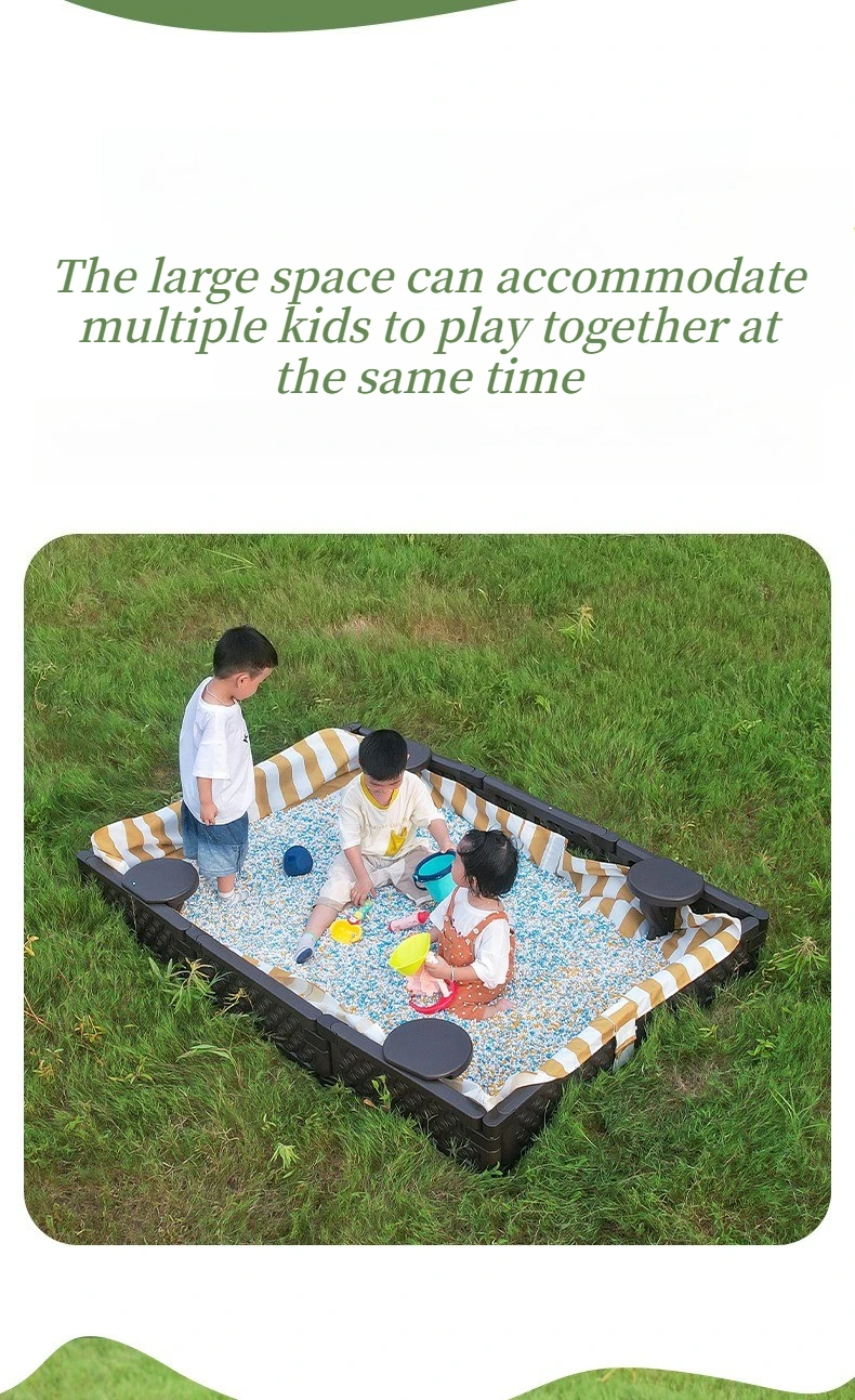 Sabbiera per bambini con recinto gioco per casa e giardino_voghion.com