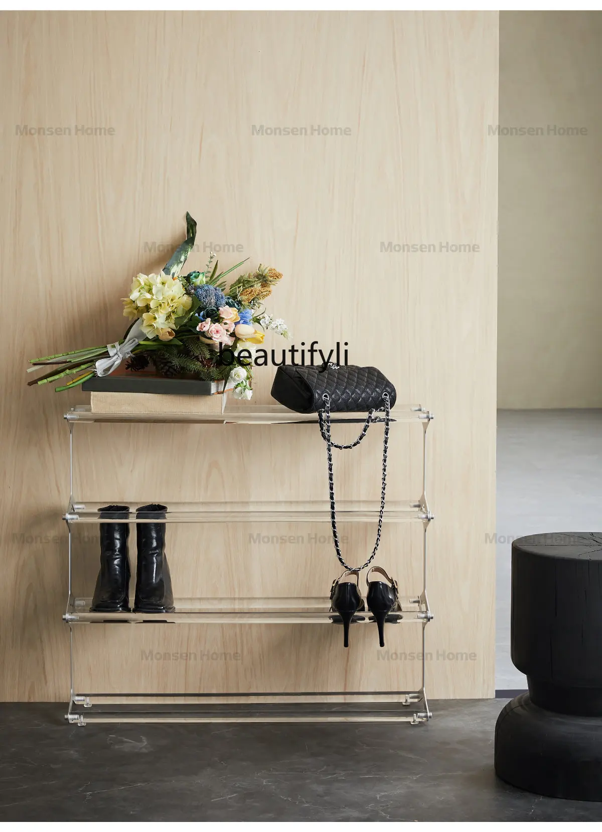 

Acrylic Shoe Rack Home Doorway Entrance Modern Storage Rack