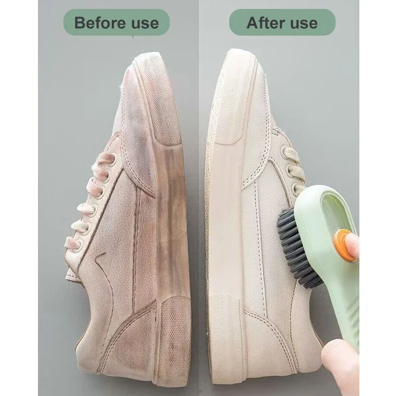 2pcs Shoe Brush Automatic Liquid Discharge Deep Cleaning Soft Bristles Household Laundry Cleaning Brush for Daily Use 6