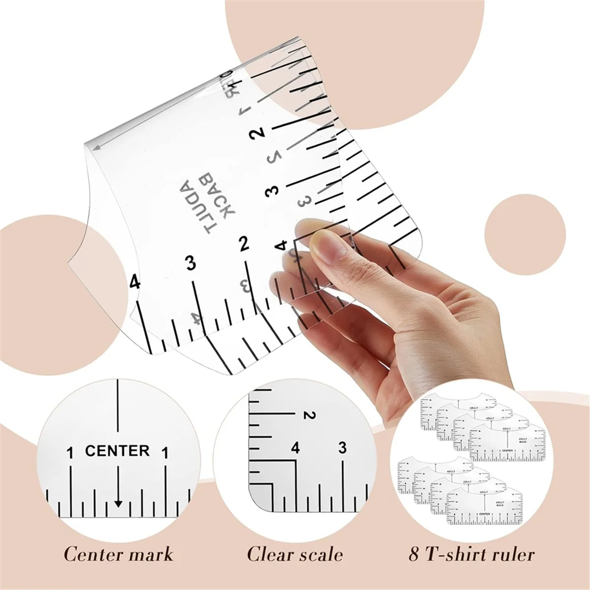열 프레스용 PTFE 시트, 티셔츠 정렬 눈금자, 내열성 테이프 및 줄자 세트, 12x16 인치, 18 개