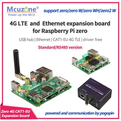 ZERO CAT1-EU 4G LTE and 100Mbps Ethernet expansion board for Raspberry Pi zero, zero WH,2W,USB HUB,eSIM RS485for power isolation