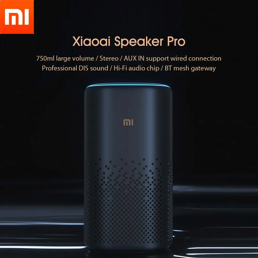 Xiaomi Xiaoai Pro Altoparlante Bluetooth Ai Abilitato Mesh Gateway Surround Sound Telecomando Intelligente Tramite Mijia App Prodotto Originale