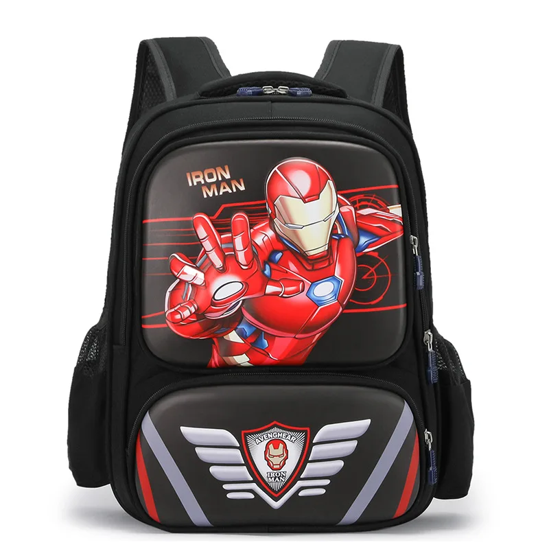Disney Sofia School Bags For Girls Boys Spider Man Primary Student Shoulder Orthopedic Backpack Grade 1-3 Kids Gifts Mochilas